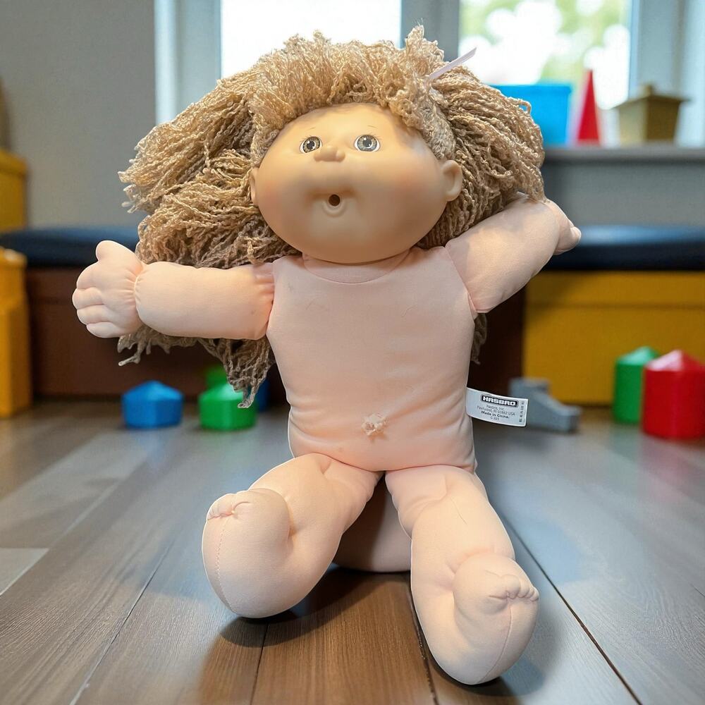 Cabbage Patch Kids Pretty Crimp 'N Curl Doll 1990 Hasbro First Ed Retro Vintage